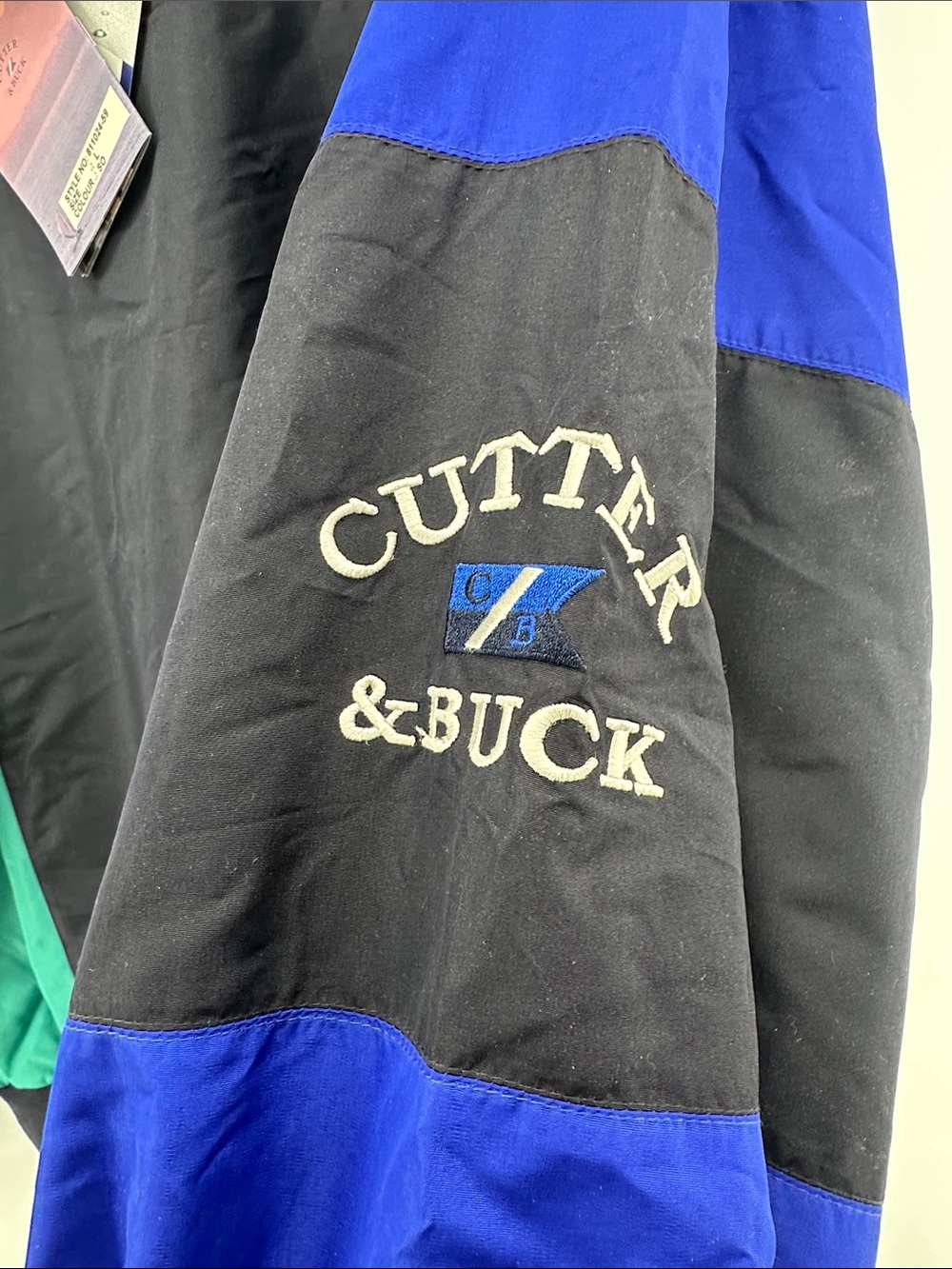 Vintage Colorblock Cutter & Buck Wind Crewneck Pullover New Tags Men’s Large - Picture 6 of 8